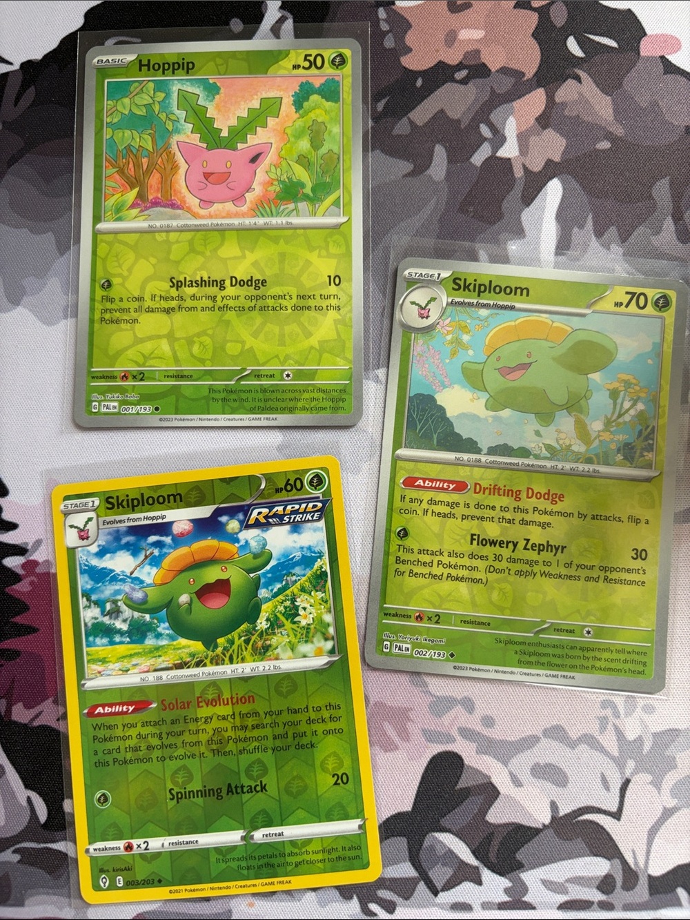 Hoppip Skiploom Reverse Holo Evolution Pokémon Card Lot TCG ✨5/$25✨